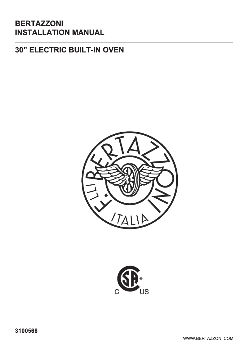 Image de la première page du manuel de l'appareil PROF30FSEXV