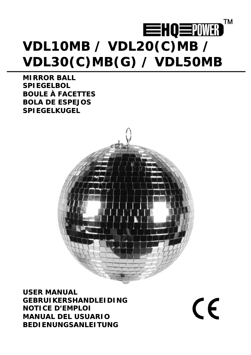 Image de la première page du manuel de l'appareil VDL20CMB