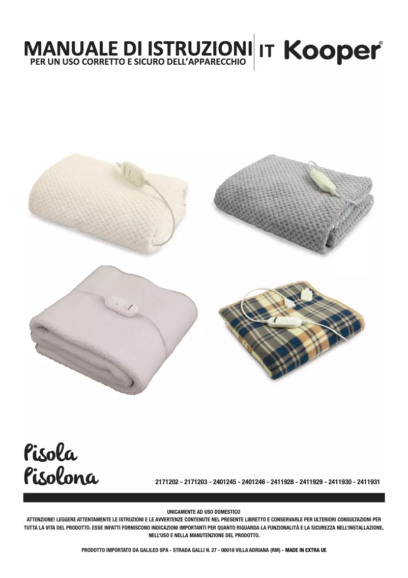 Image de la première page du manuel de l'appareil 2171203