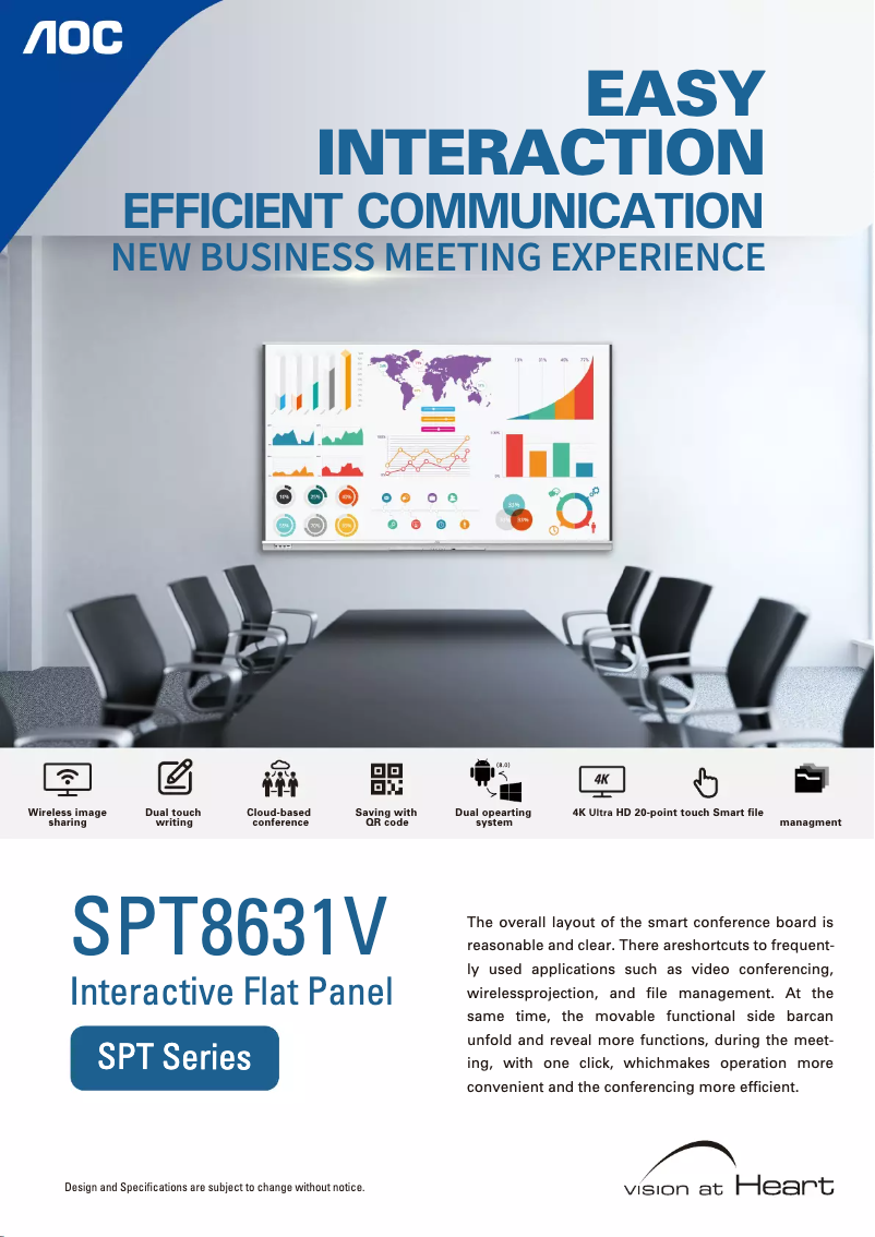 Page n°1 - Brochure AOC SPT8631V