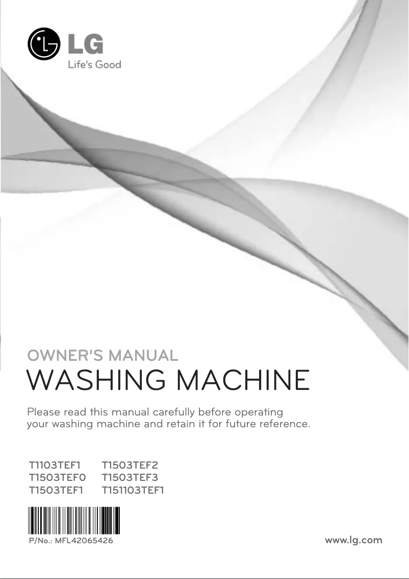 Image de la première page du manuel de l'appareil T1503TEF0