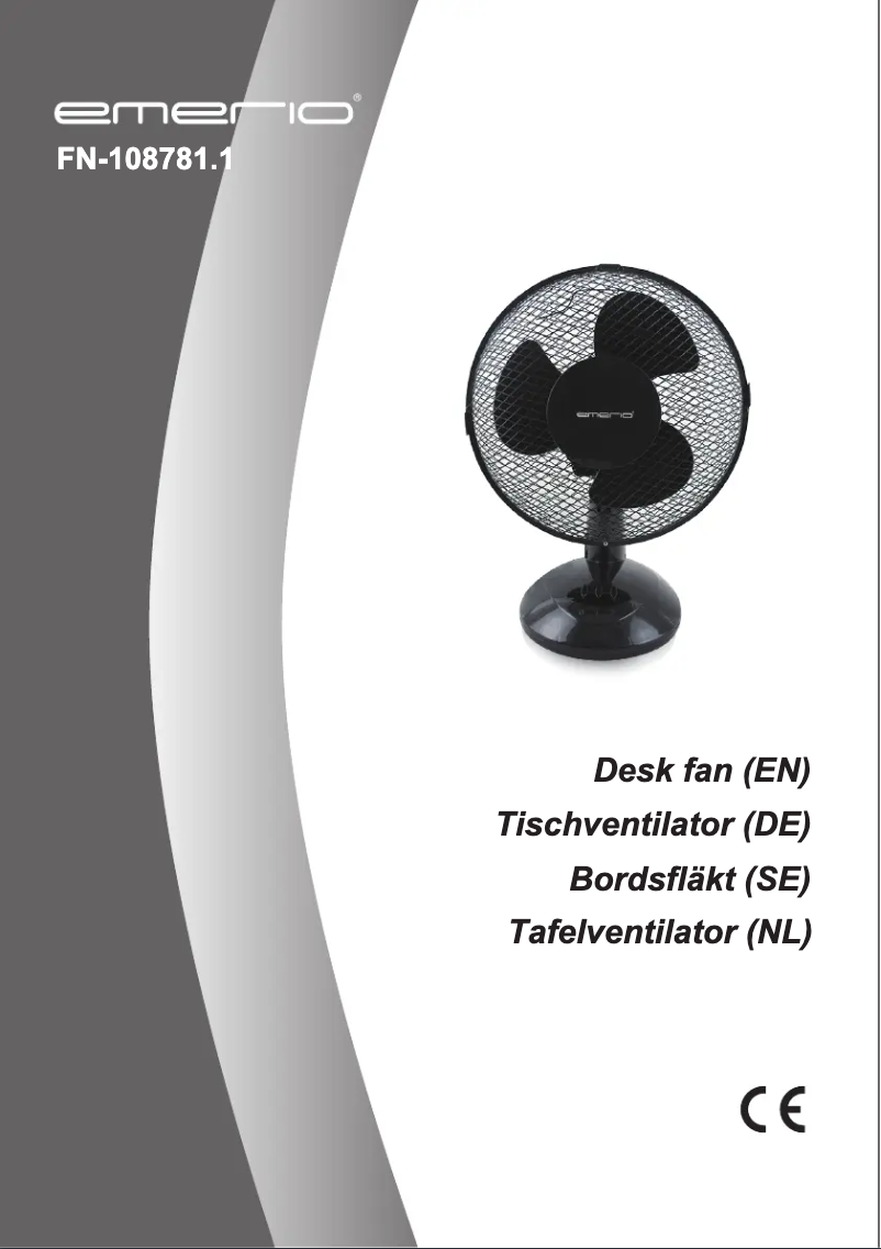 Page 1 de la notice Manuel utilisateur Emerio FN-108781.1