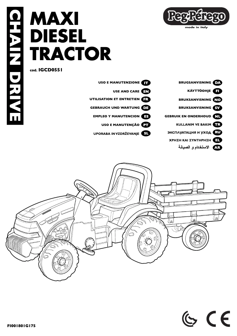 Image de la première page du manuel de l'appareil Maxi Diesel Tractor