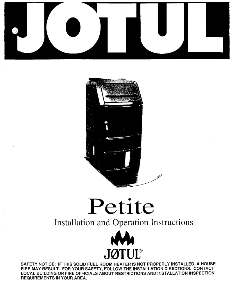 Image de la première page du manuel de l'appareil Petite