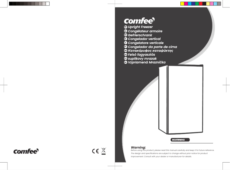 Page n°1 - Manuel utilisateur Comfee RCU119WH2