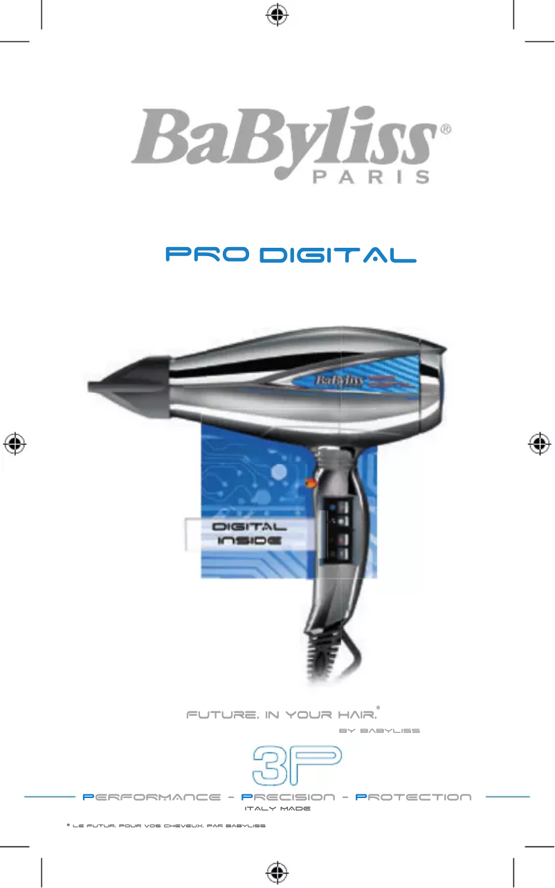 Page 1 de la notice Manuel utilisateur BaByliss Le Pro Digital 6000E