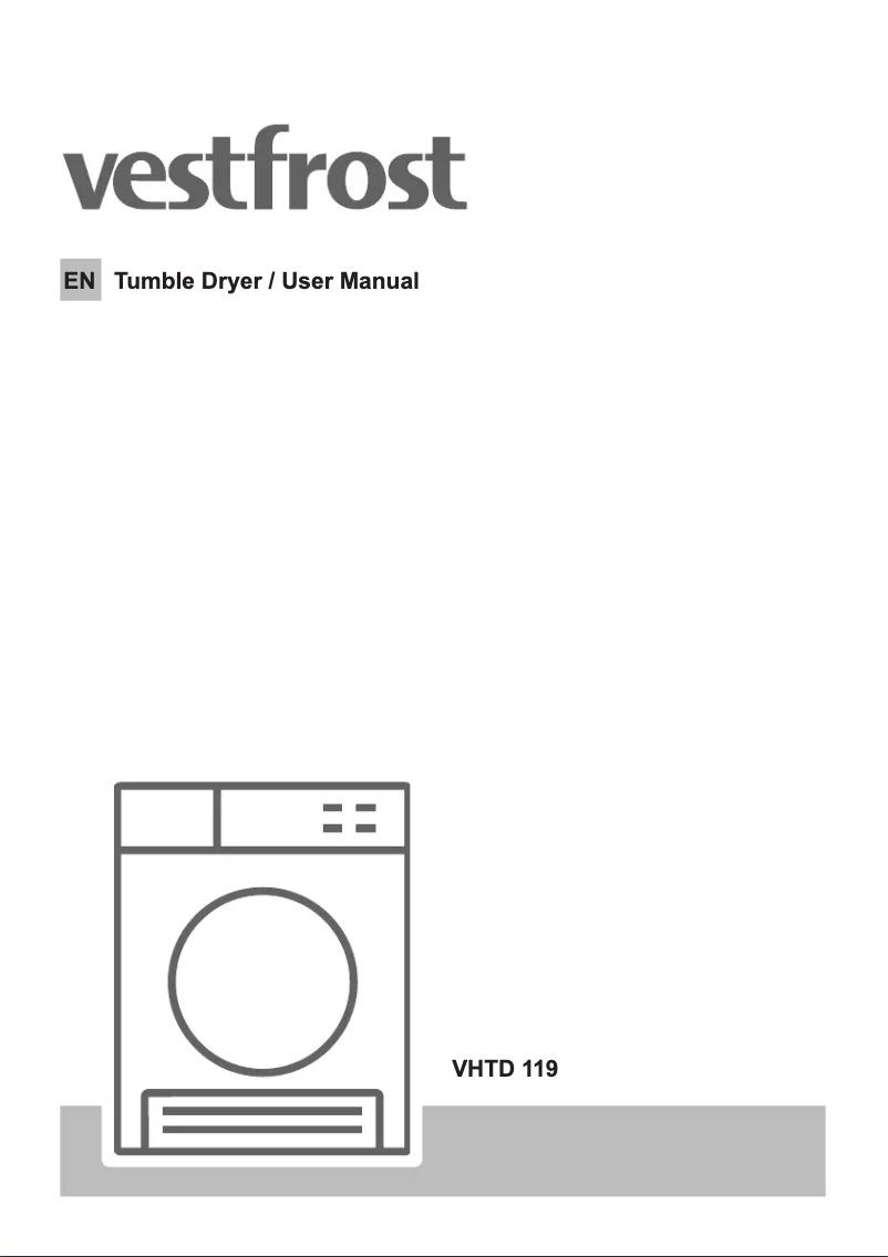 Page 1 de la notice Manuel utilisateur Vestfrost VHTD 119