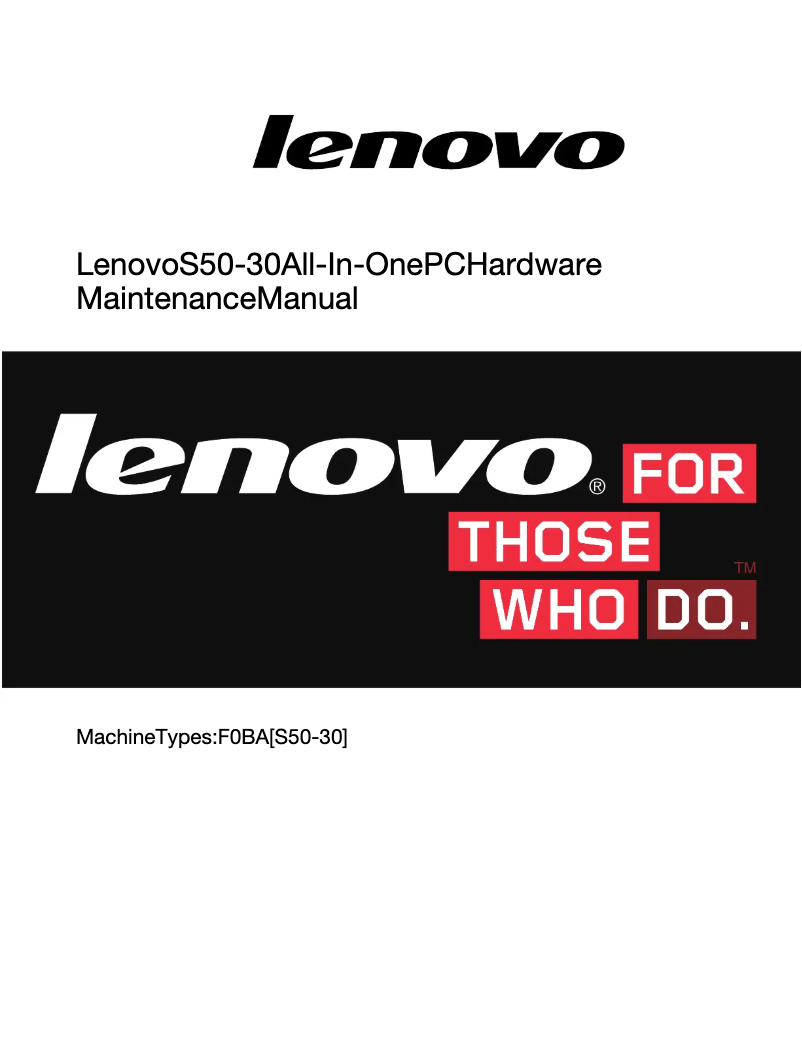 Page 1 de la notice Manuel utilisateur Lenovo S50