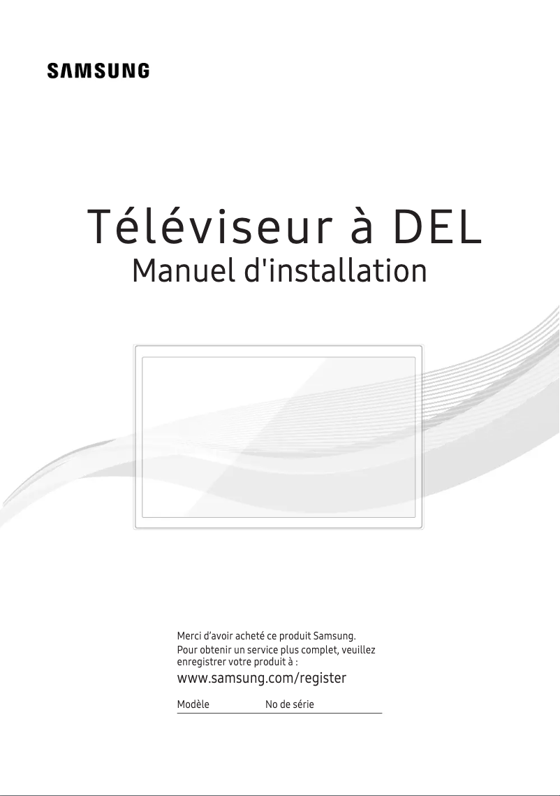 Page 1 de la notice Manuel utilisateur Samsung HG32NE477FF