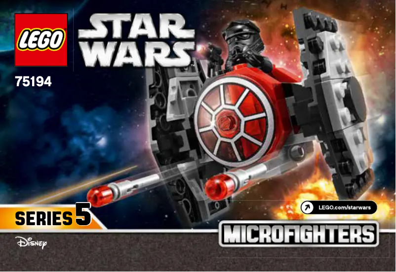 Page 1 de la notice Consignes visuelles Lego Star Wars 75194