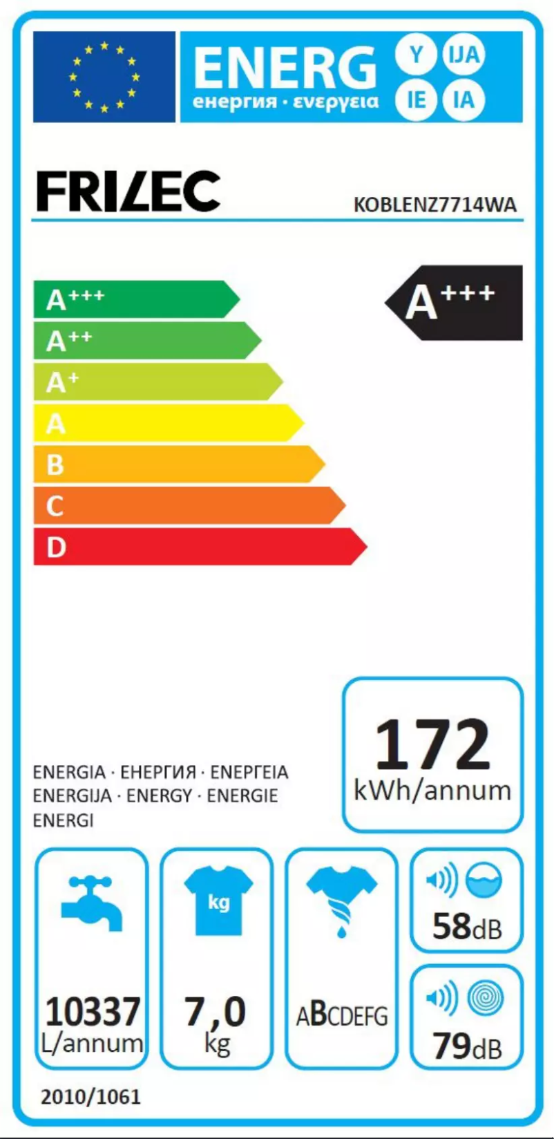 Imagen de la primera página del manual del dispositivo KOBLENZ7714WA