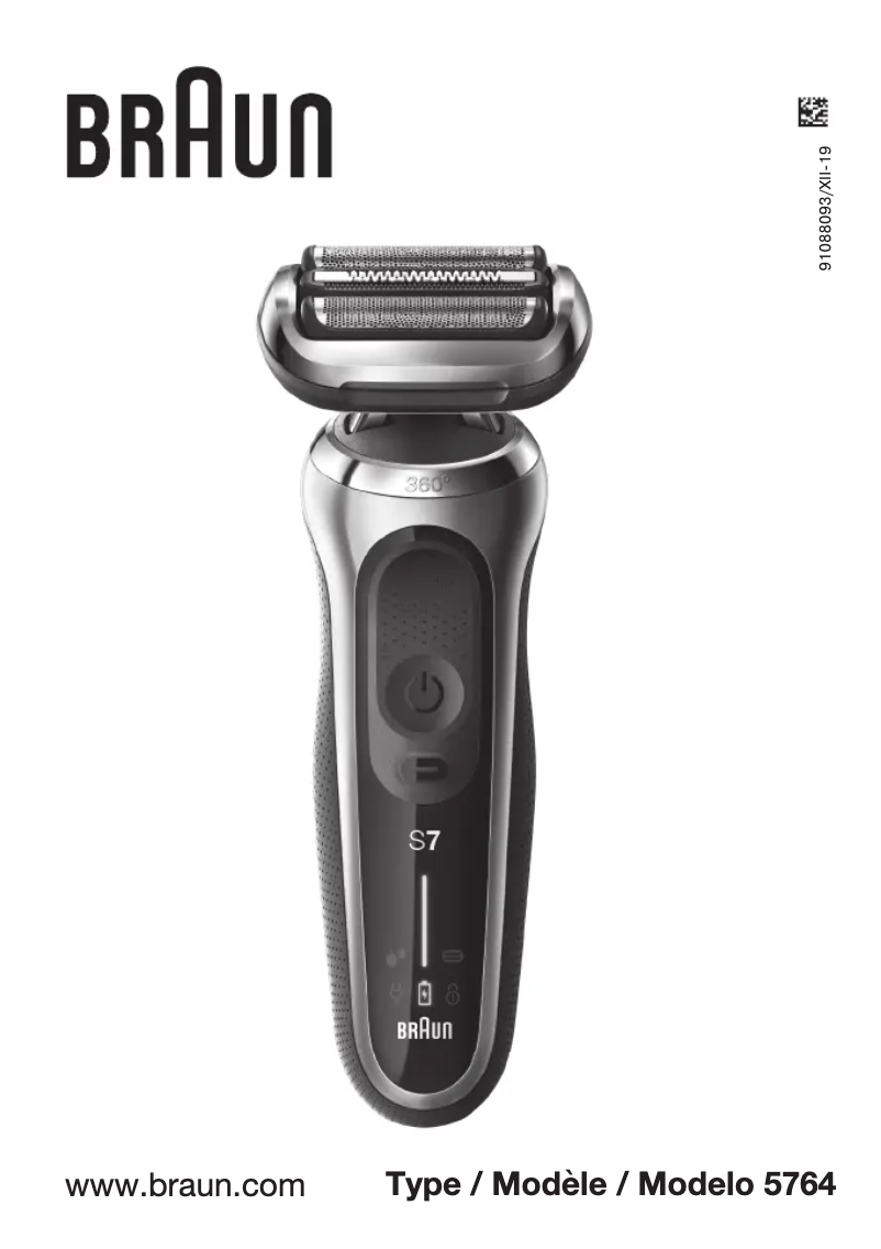 Page n°1 - Manuel utilisateur Braun Series 7 71-B1000s