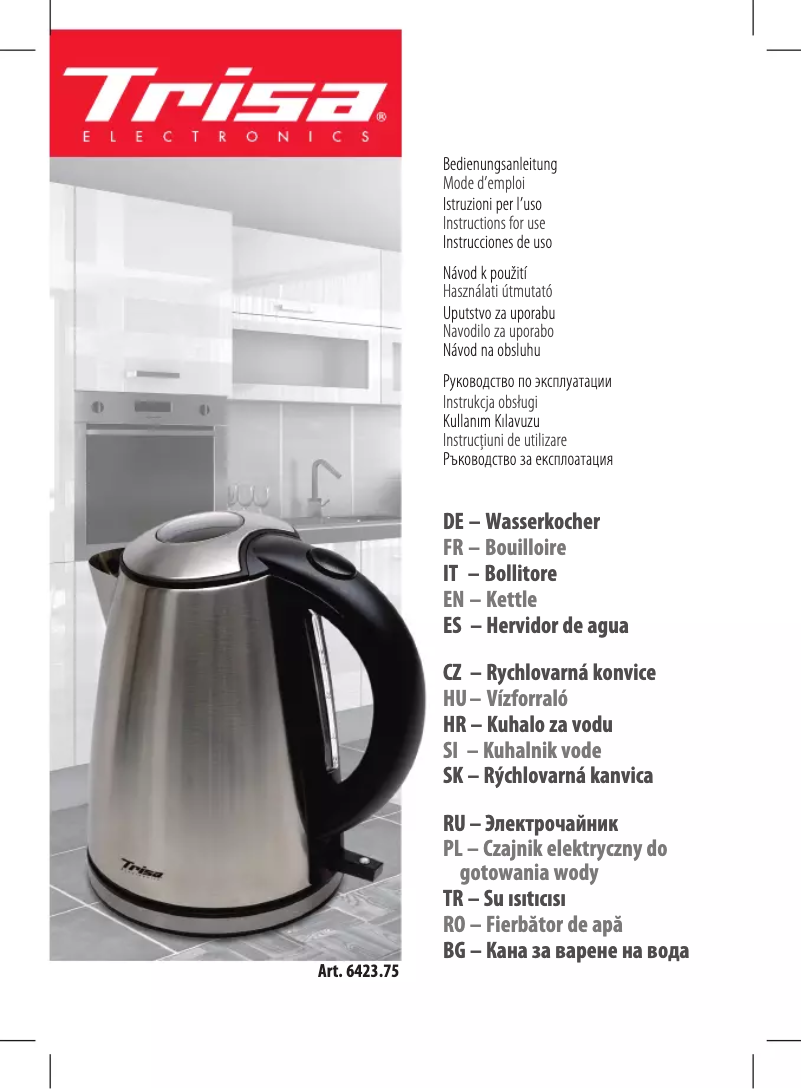 Page n°1 - Manuel utilisateur Trisa Quick Boil