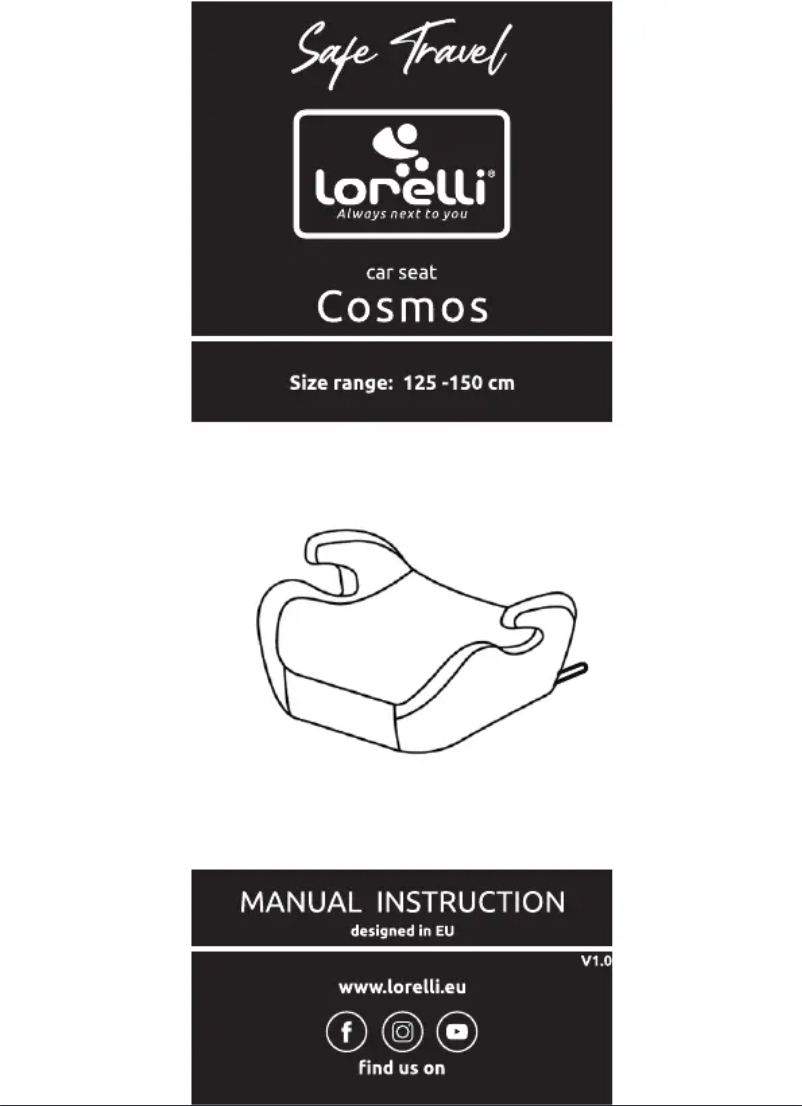 Image de la première page du manuel de l'appareil Cosmos