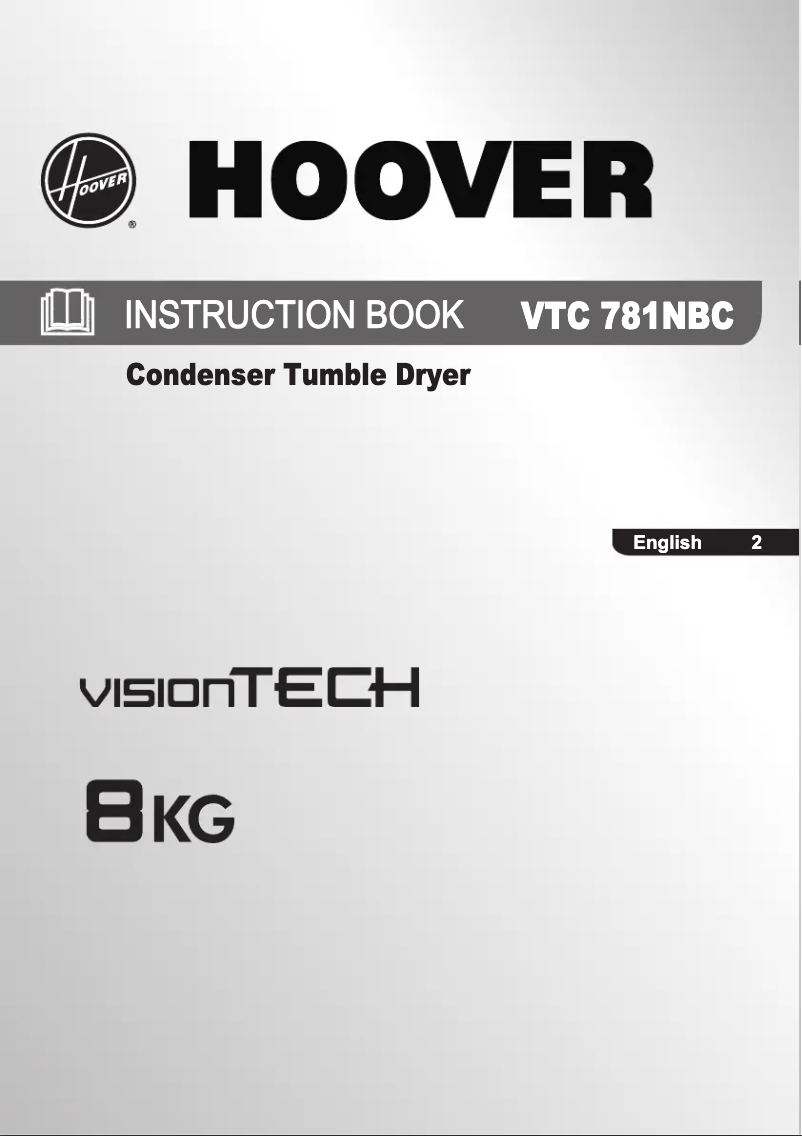 Page n°1 - Manuel utilisateur Hoover VTC 781NBC-80