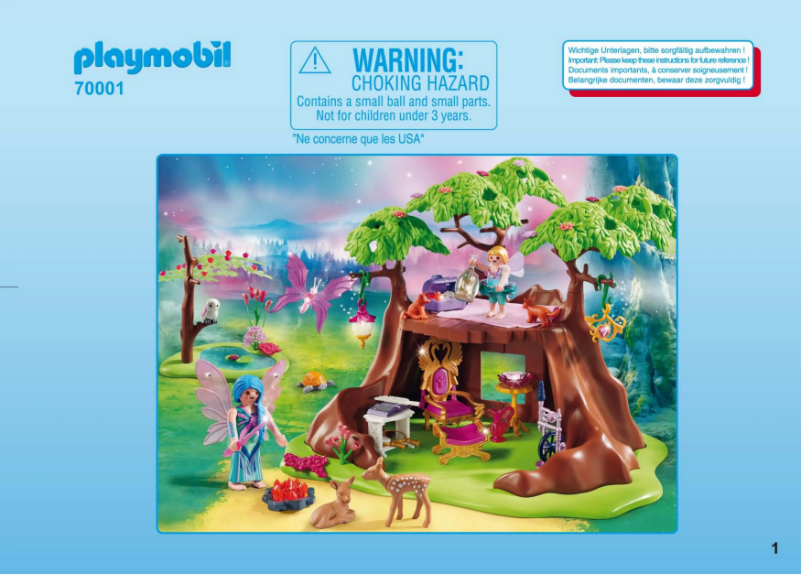 Page n°1 - Manuel utilisateur Playmobil 70001