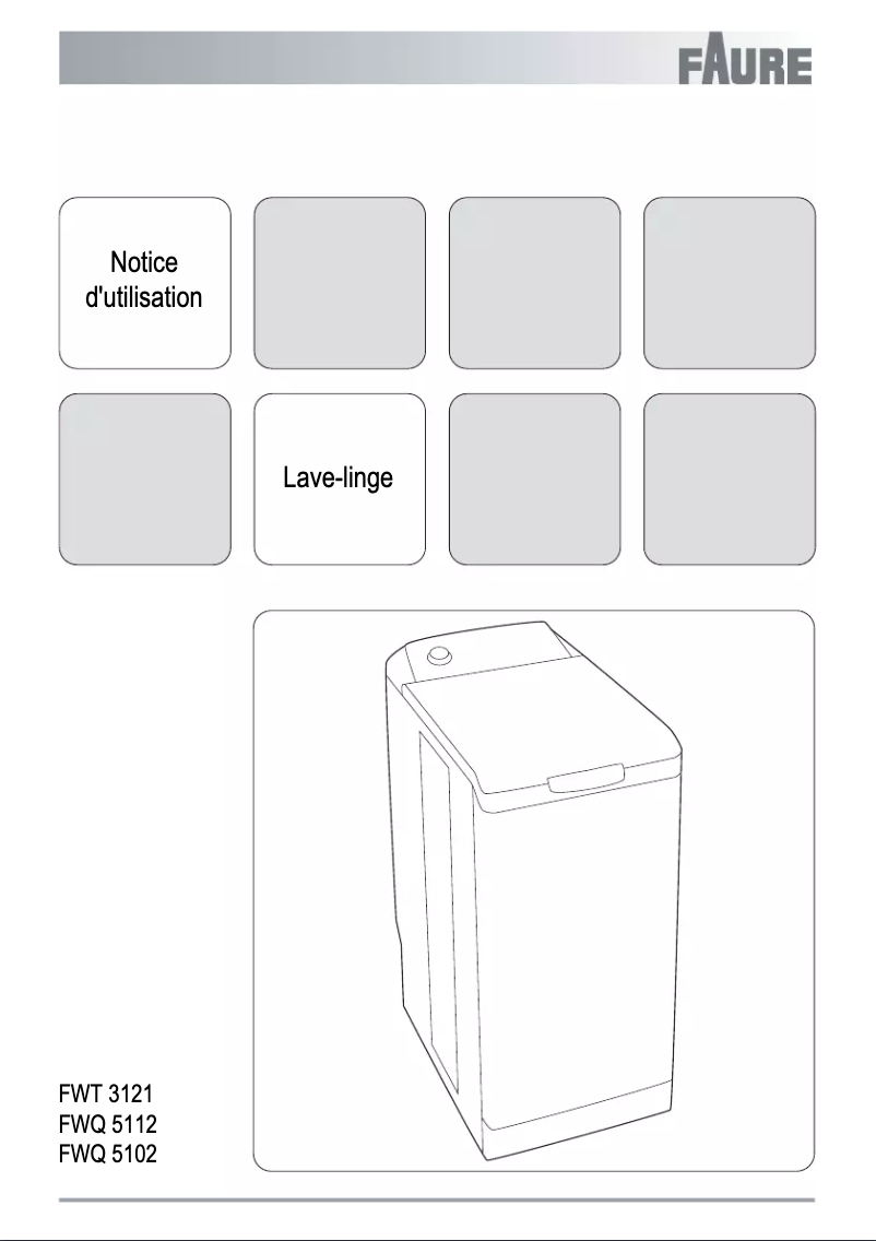 Image de la première page du manuel de l'appareil FWQ5112