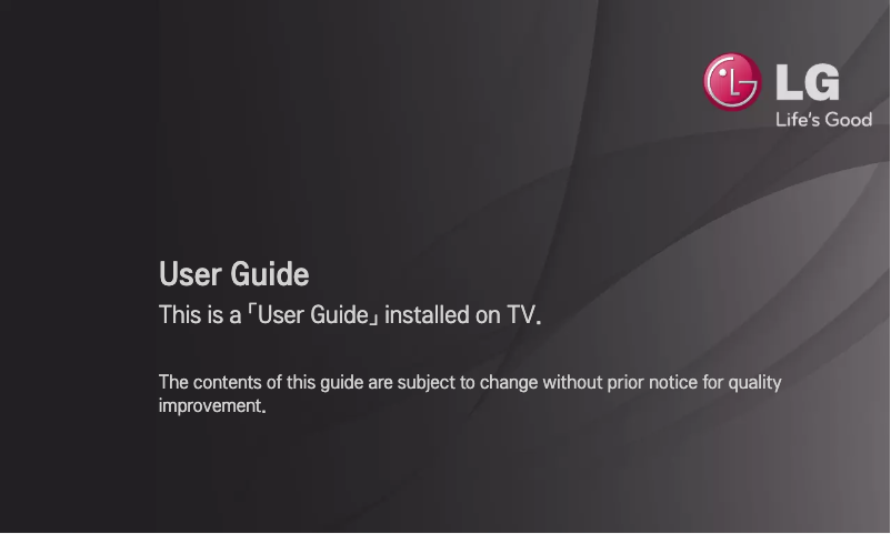 Page 1 de la notice Manuel utilisateur LG 32LS460Y