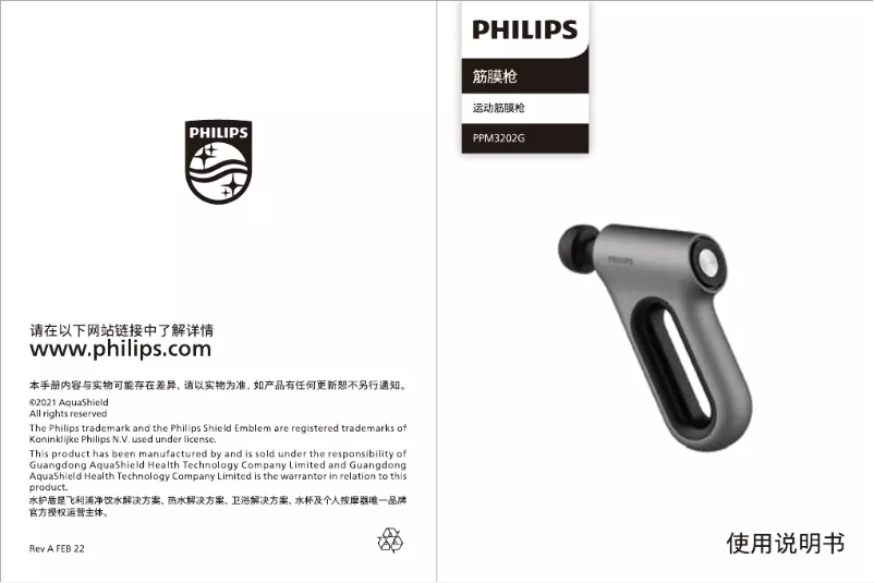 Page n°1 - Manuel utilisateur Philips PPM3202G
