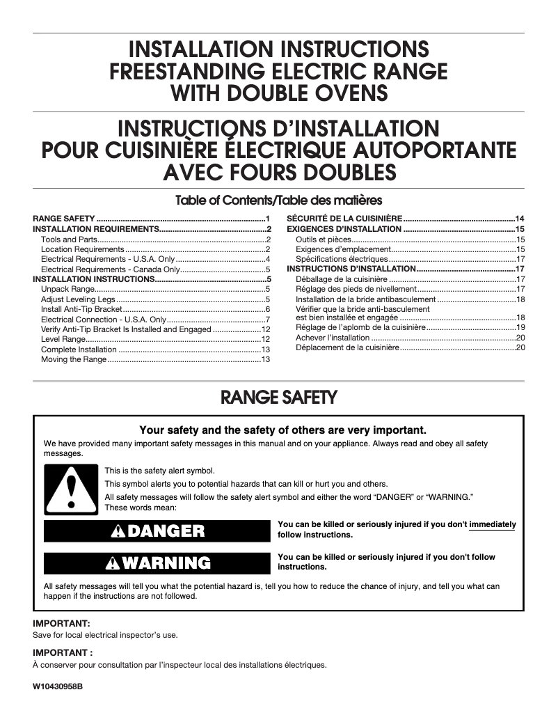 Image de la première page du manuel de l'appareil MET8800FZ