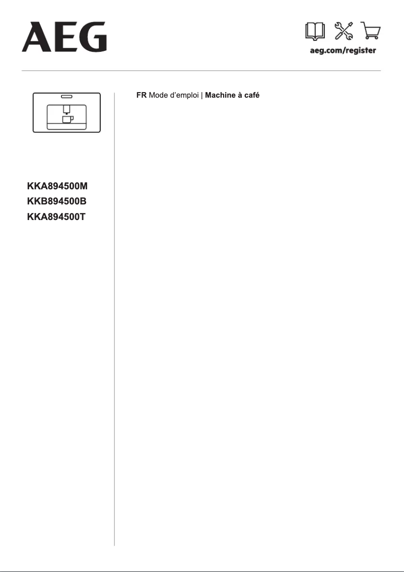 Imagen de la primera página del manual del dispositivo KKA894500T