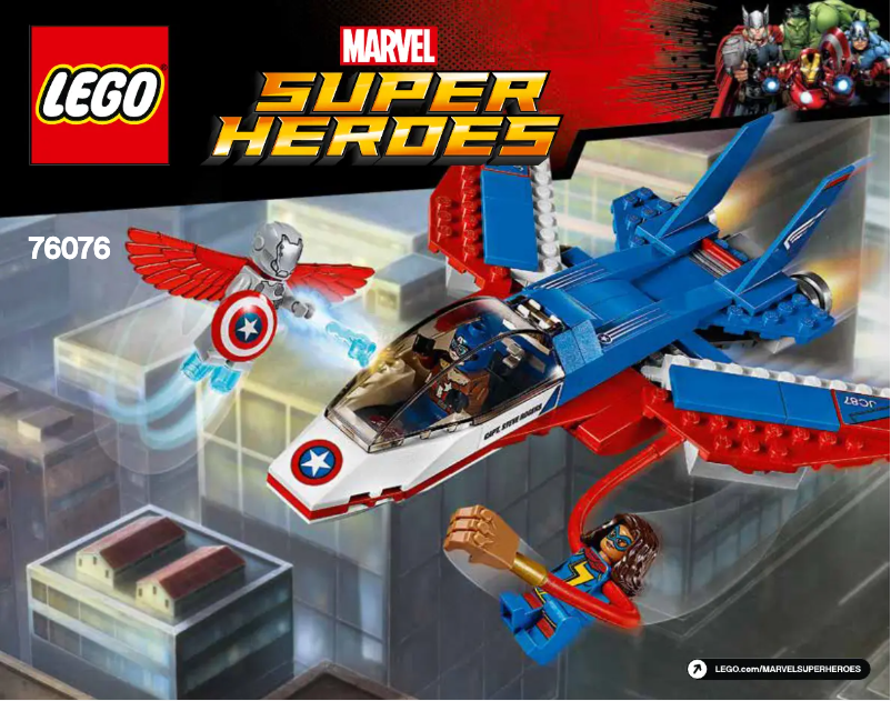 Page 1 de la notice Manuel utilisateur Lego Marvel Super Heroes 76076