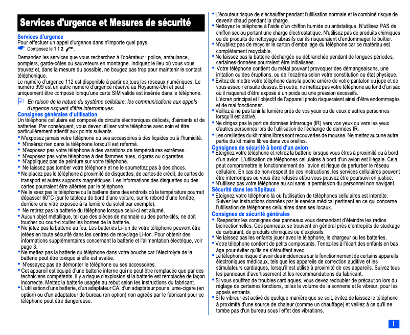 Image de la première page du manuel de l'appareil N400i