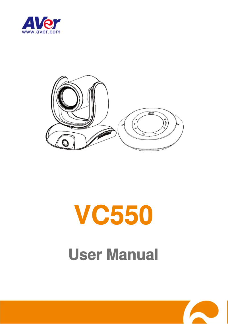 Page 1 de la notice Manuel utilisateur AVer VC550