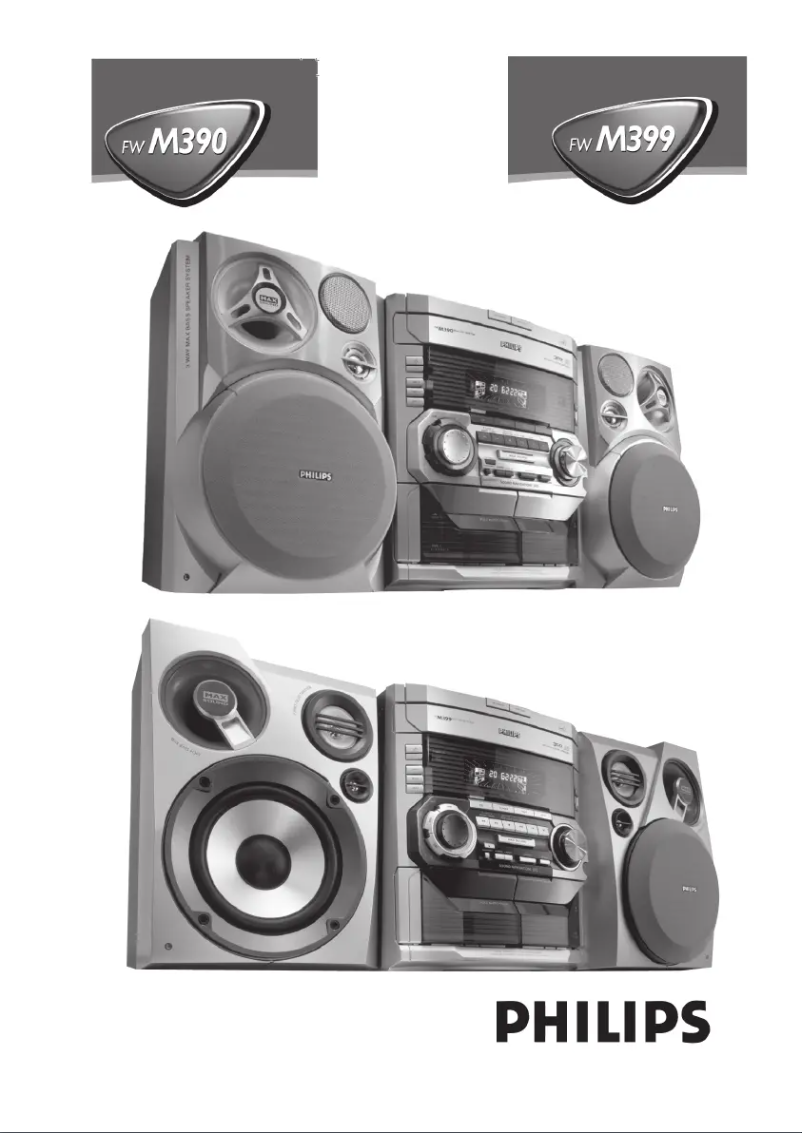 Page n°1 - Manuel utilisateur Philips FWM396