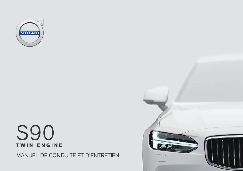 Page 1 de la notice Manuel utilisateur Volvo S90 Twin Engine (2018)