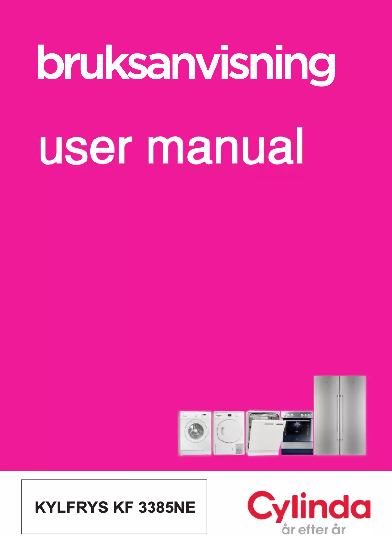 Page 1 de la notice Manuel utilisateur Cylinda KF 3385NE