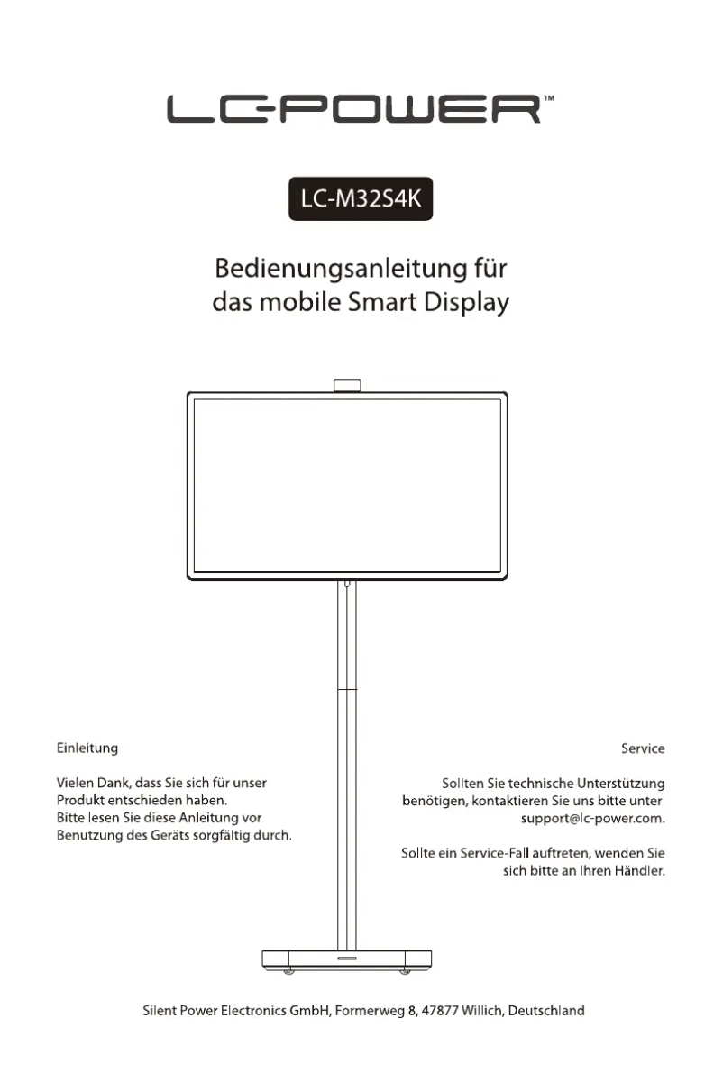 Page 1 de la notice Manuel utilisateur LC-Power LC-M32S4K