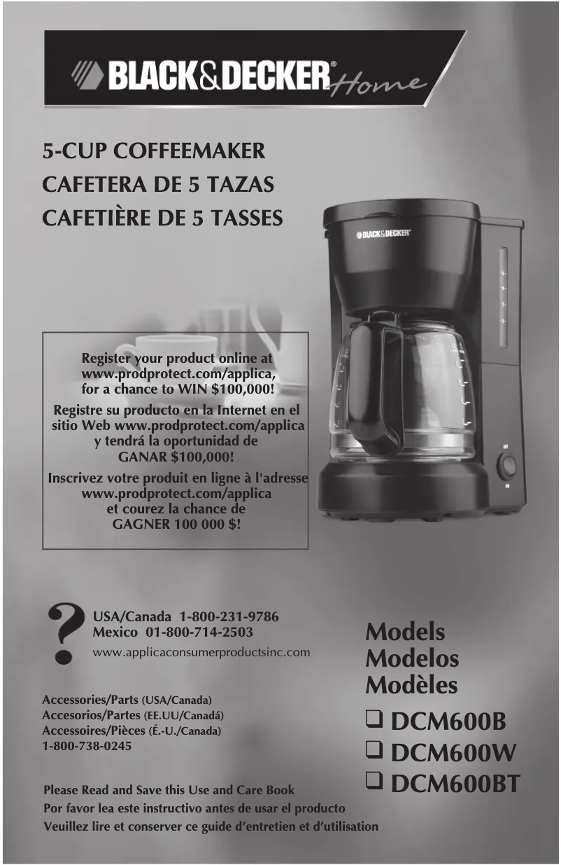 Página 1 del manual Manual de usuario Black & Decker DCM600B