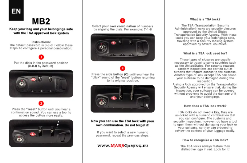 Página 1 del manual Manual de usuario Mars Gaming MB2