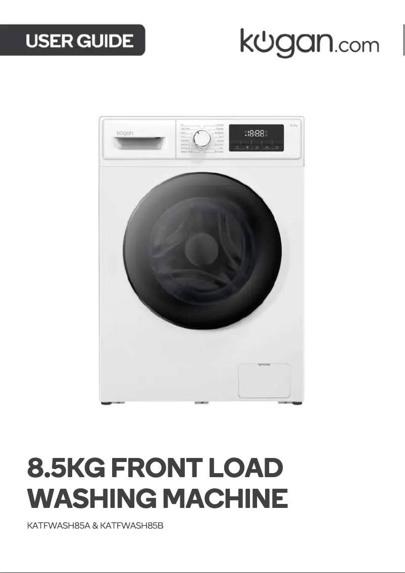 Page 1 de la notice Manuel utilisateur Kogan KATFWASH85A
