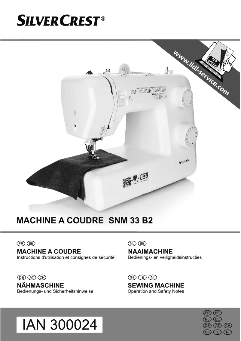 Page 1 de la notice Manuel utilisateur SilverCrest SNM 33 B2