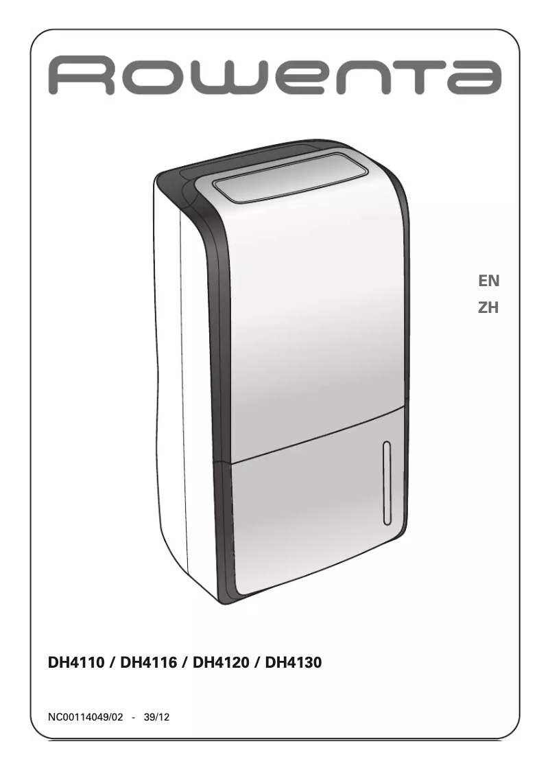 Page n°1 - Manuel utilisateur Rowenta DH4120