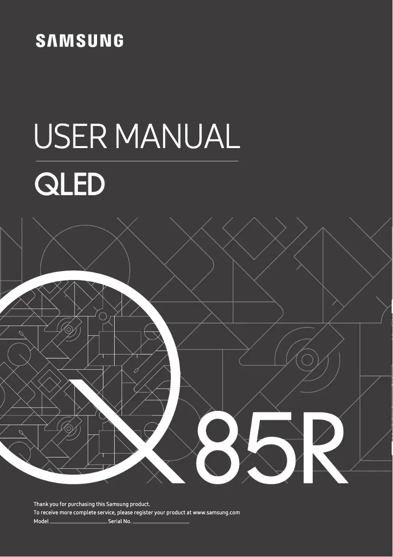 Page n°1 - Manuel utilisateur Samsung GQ65Q85RGT