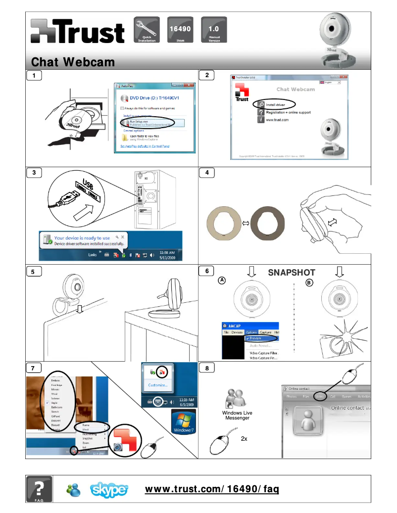 Image de la première page du manuel de l'appareil 16490 MultiCover Chat
