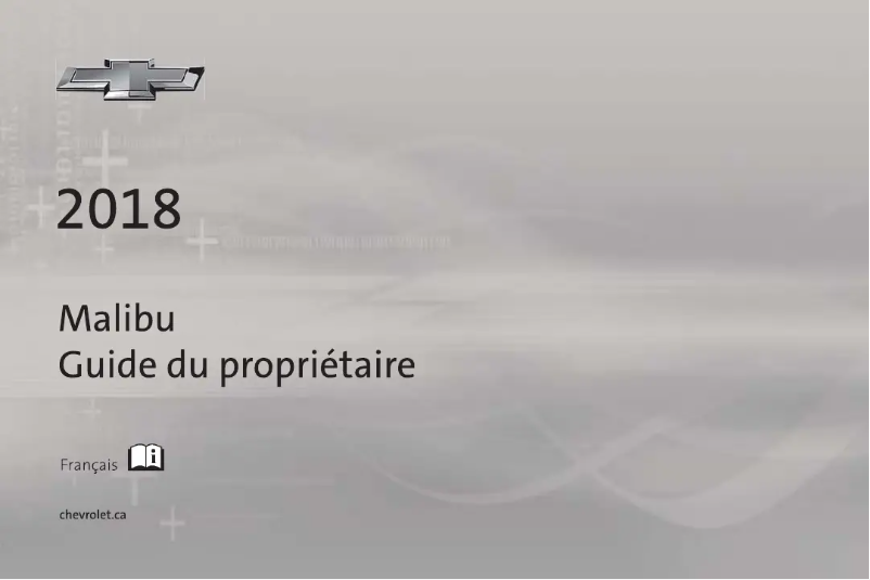 Page 1 de la notice Manuel utilisateur Chevrolet Malibu (2018)
