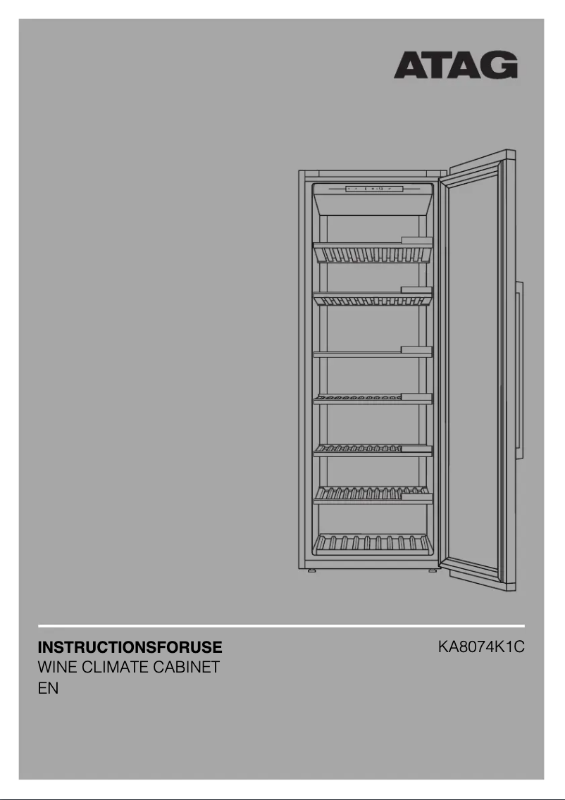 Page 1 de la notice Manuel utilisateur Atag KA8074K1C