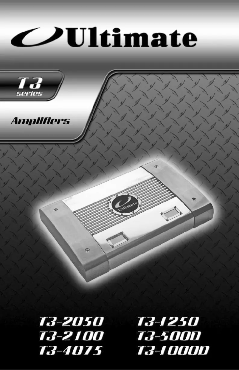 Page 1 de la notice Manuel utilisateur Ultimate T3-4075