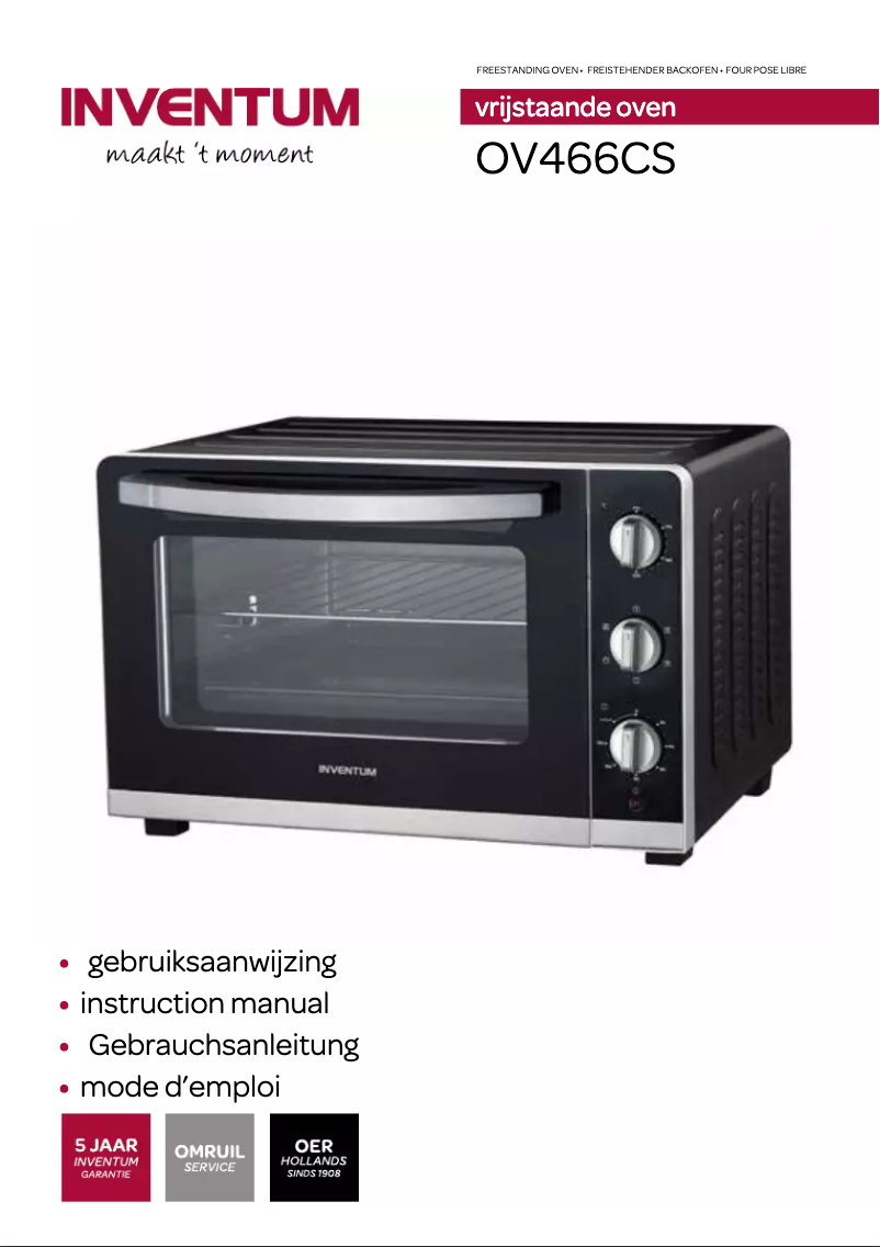 Image de la première page du manuel de l'appareil OV466CS