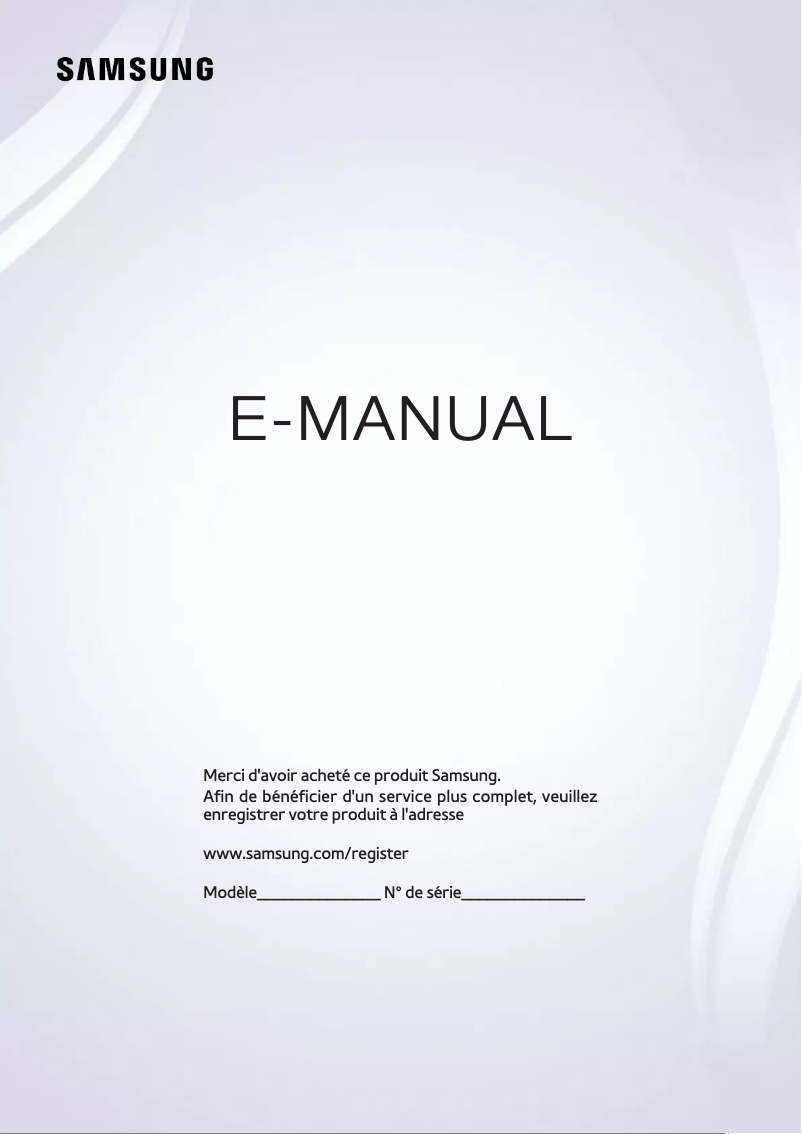 Page n°1 - Manuel utilisateur Samsung UE40J5570SU