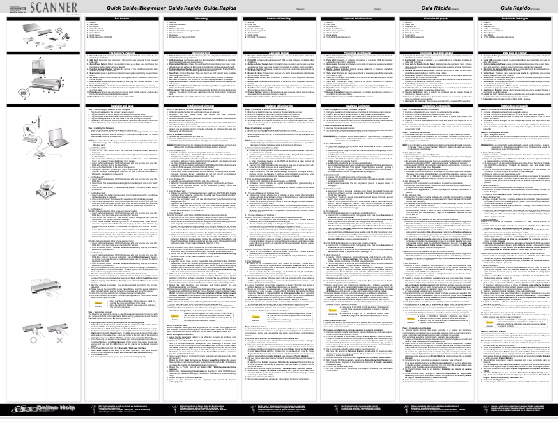 Page 1 de la notice Manuel utilisateur Plustek MobileOffice D430