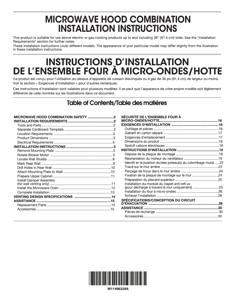 Page 1 de la notice Manuel utilisateur Whirlpool YWMH78519LZ