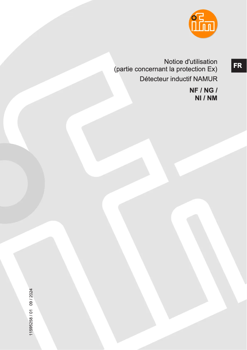 Page n°1 - Manuel utilisateur IFM NI500A