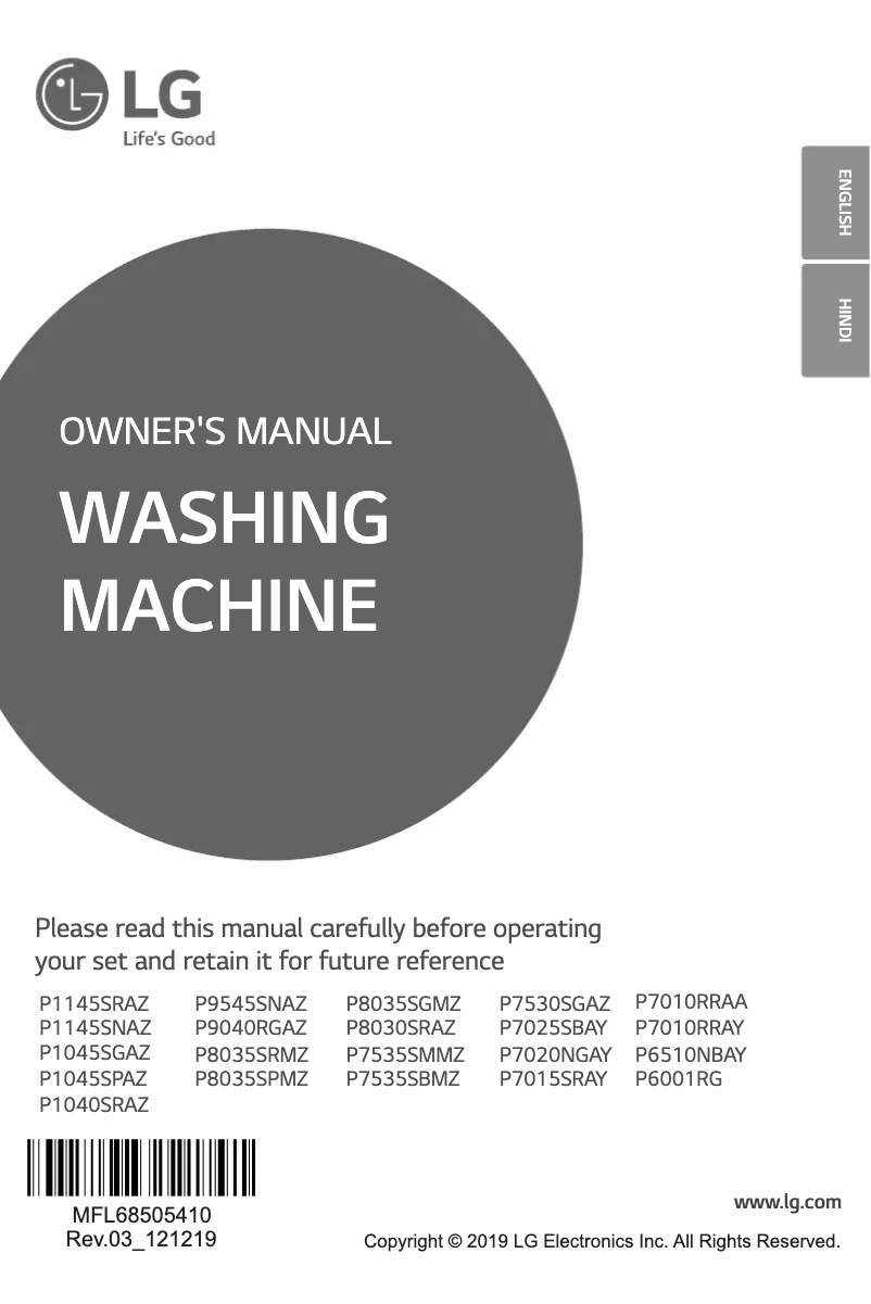 Imagen de la primera página del manual del dispositivo P1040SRAZ