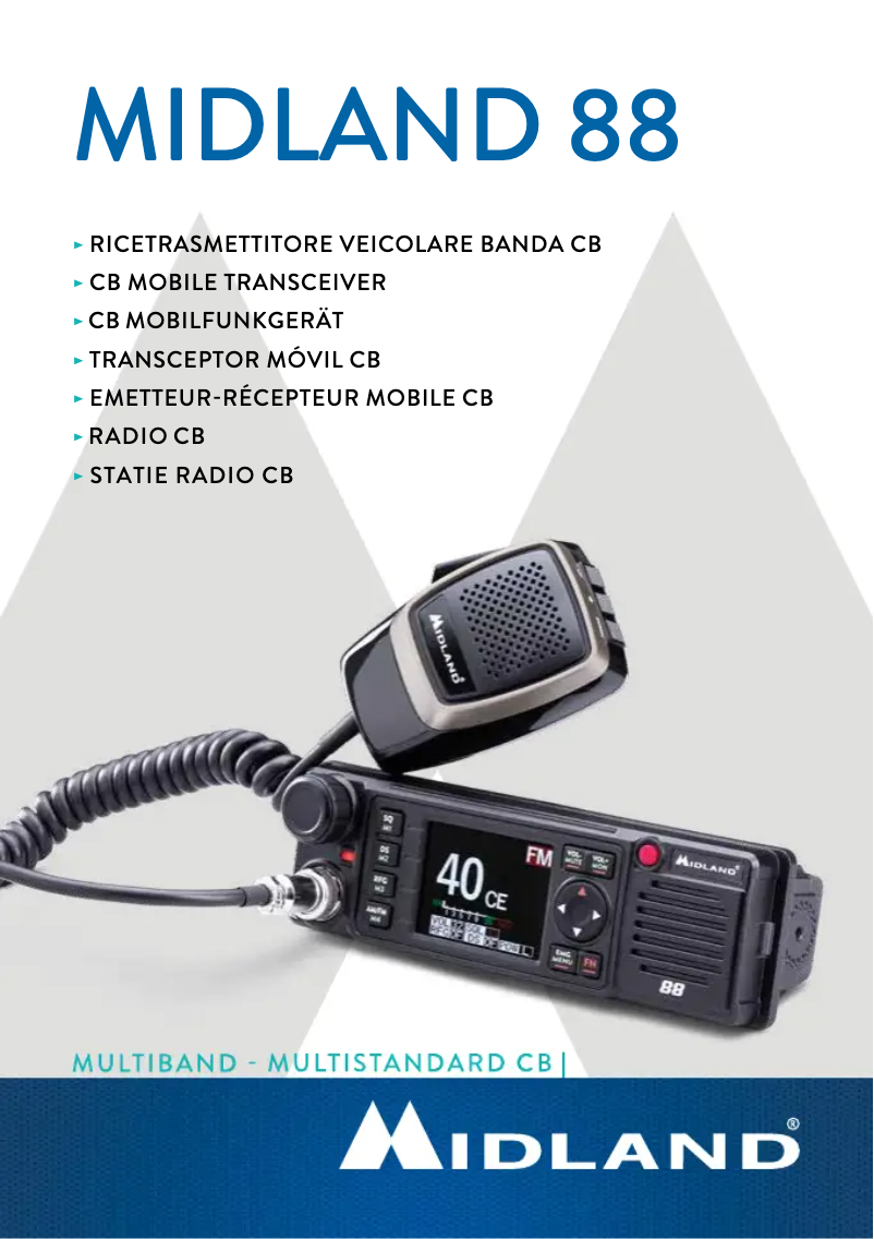 Page 1 de la notice Manuel utilisateur Midland M-88