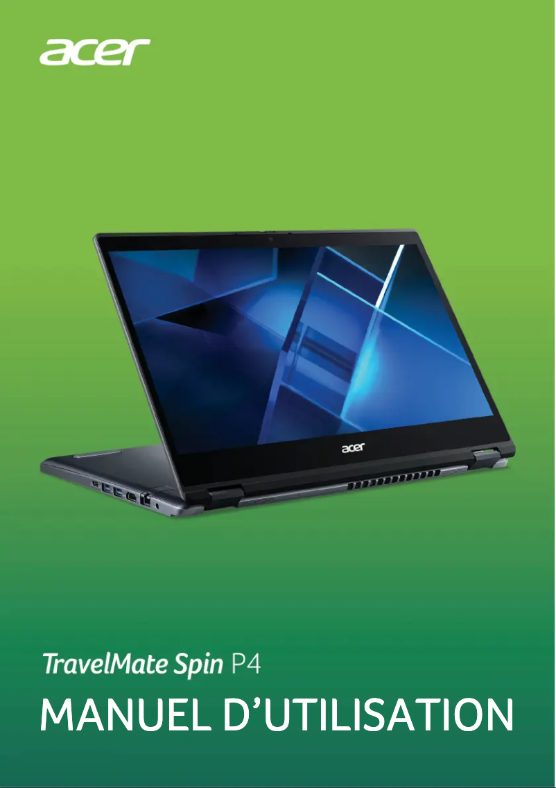 Página 1 del manual Manual de usuario Acer TravelMate Spin P4